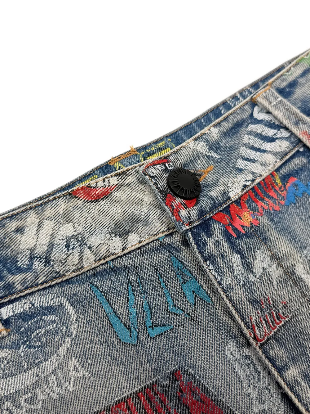 Haculla Jeans met logoprint Blauw