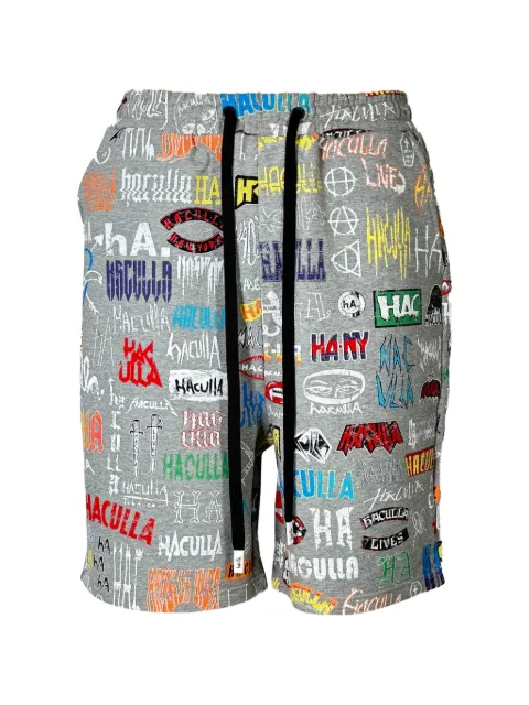 Haculla logo-print drawstring shorts