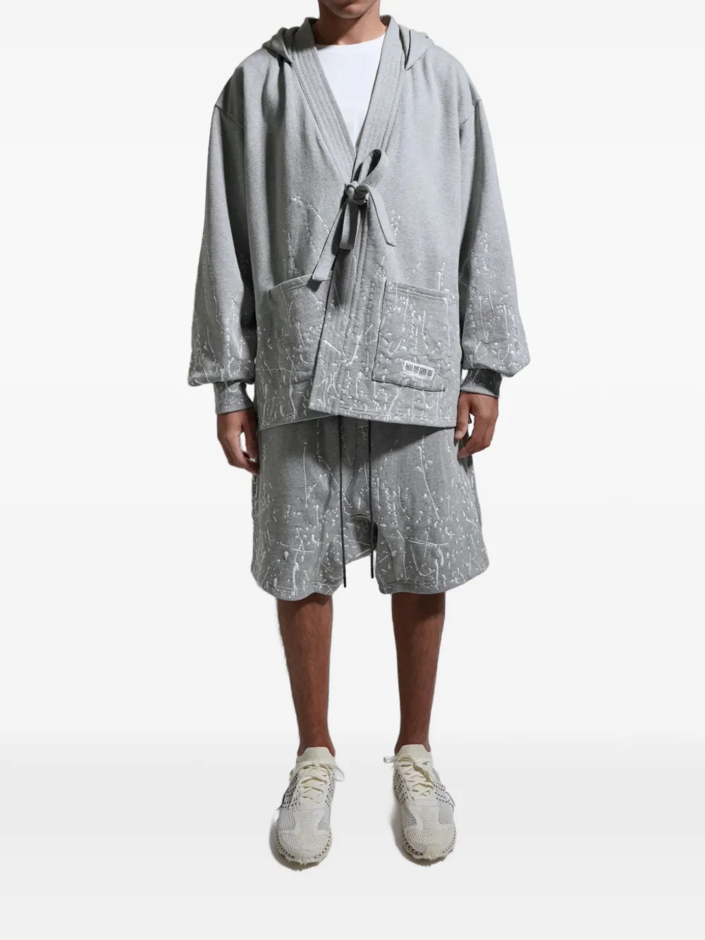 Mostly Heard Rarely Seen Hoodie met borduurwerk Grijs