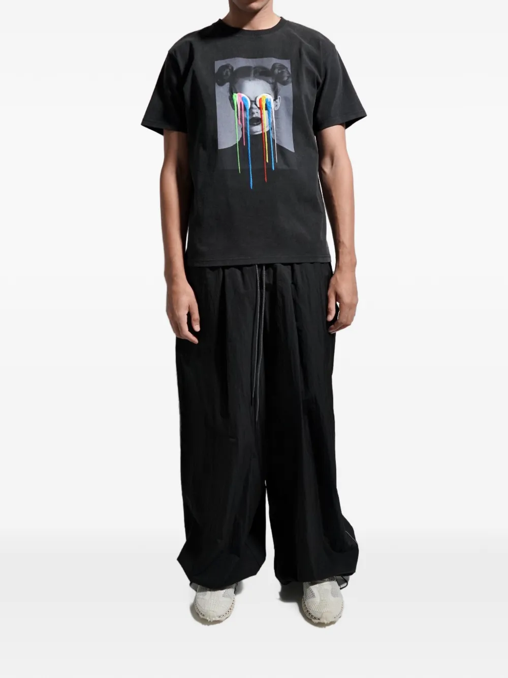 Mostly Heard Rarely Seen Oversized broek met trekkoord Zwart
