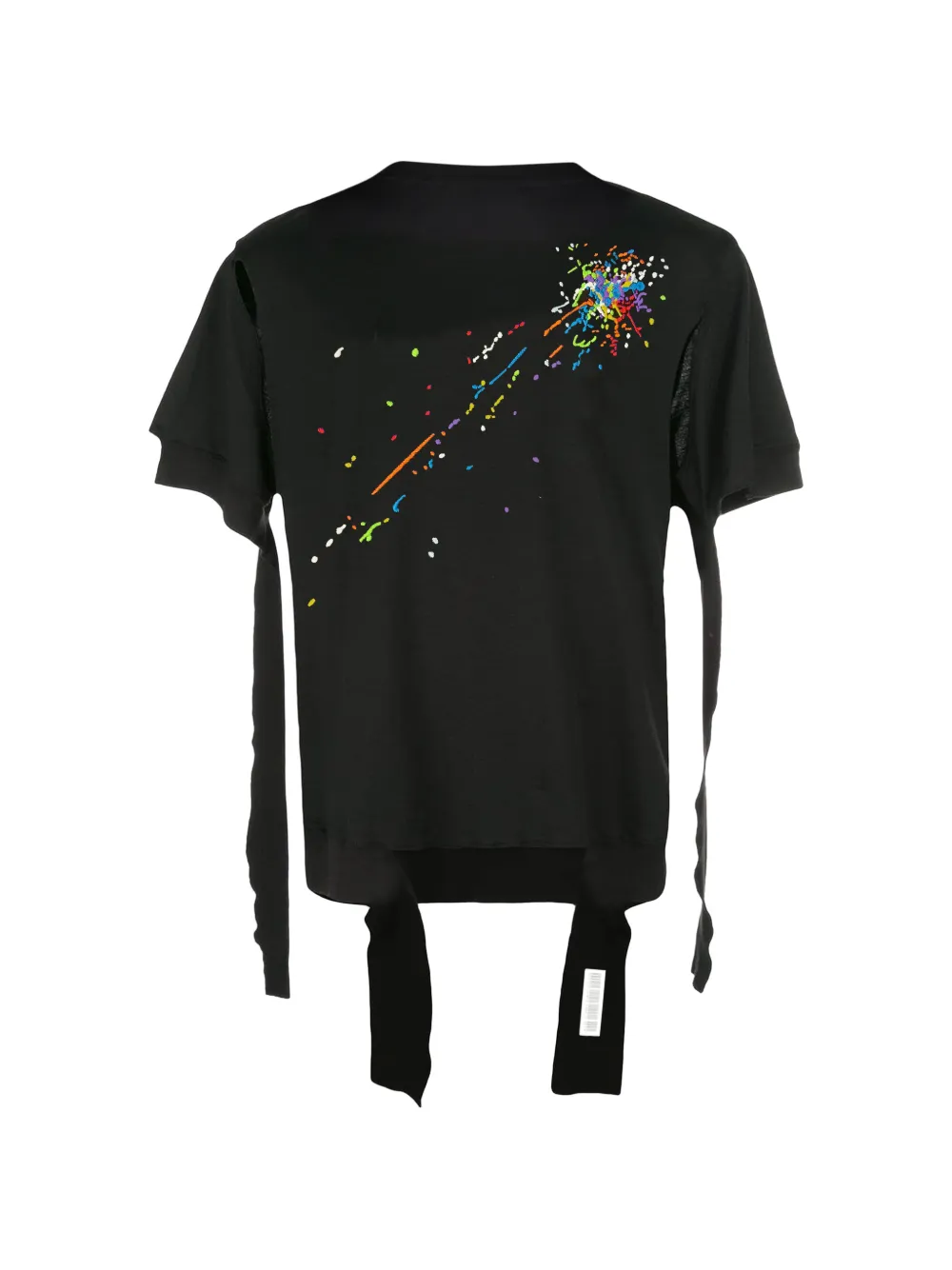Mostly Heard Rarely Seen Gedeconstrueerd T-shirt met borduurwerk Zwart