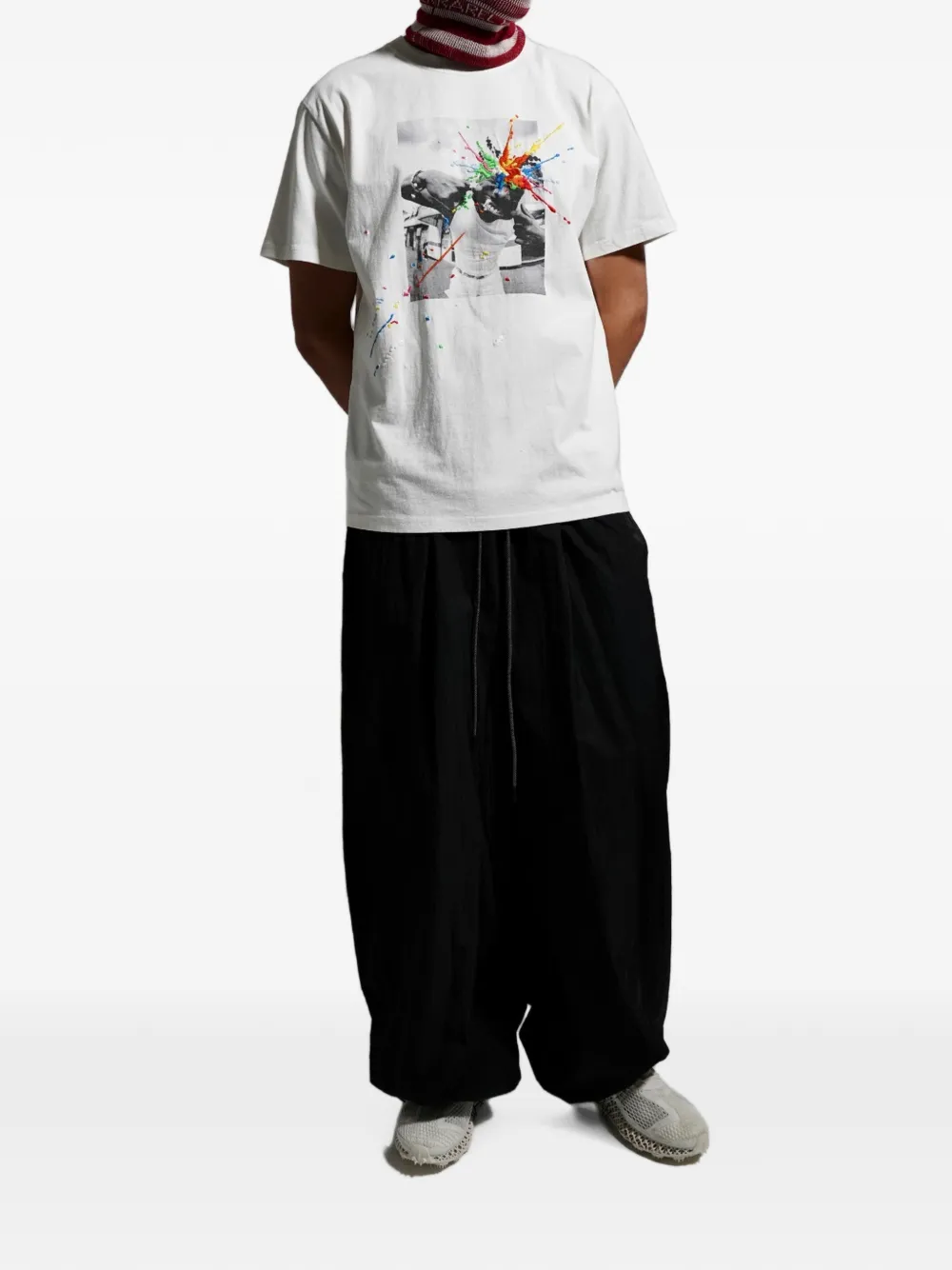Mostly Heard Rarely Seen T-shirt met print Wit
