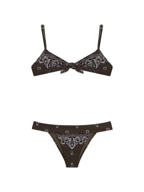 Triya Conjunto de biquíni Palau + Faixa Luciana com estampa de bandana