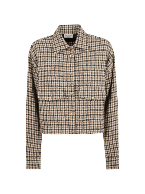 Moncler plaid cropped shirt