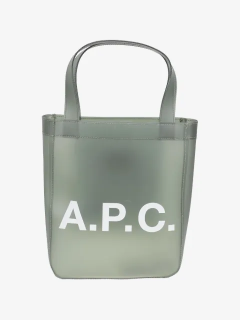 A.P.C. tote con logo estampado