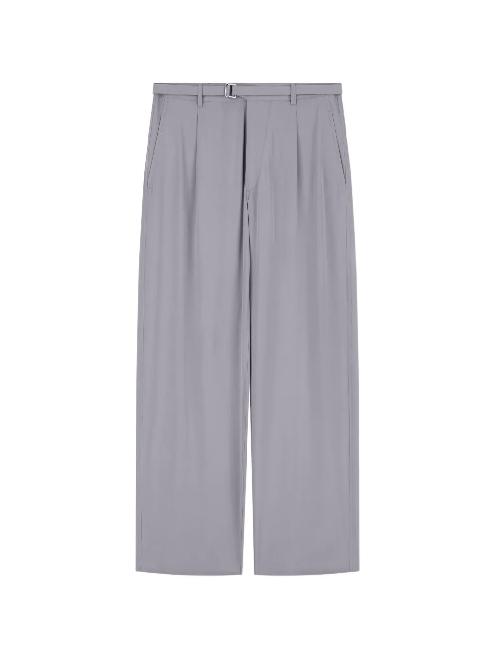 Giorgio Armani pleated belted trousers - Grau