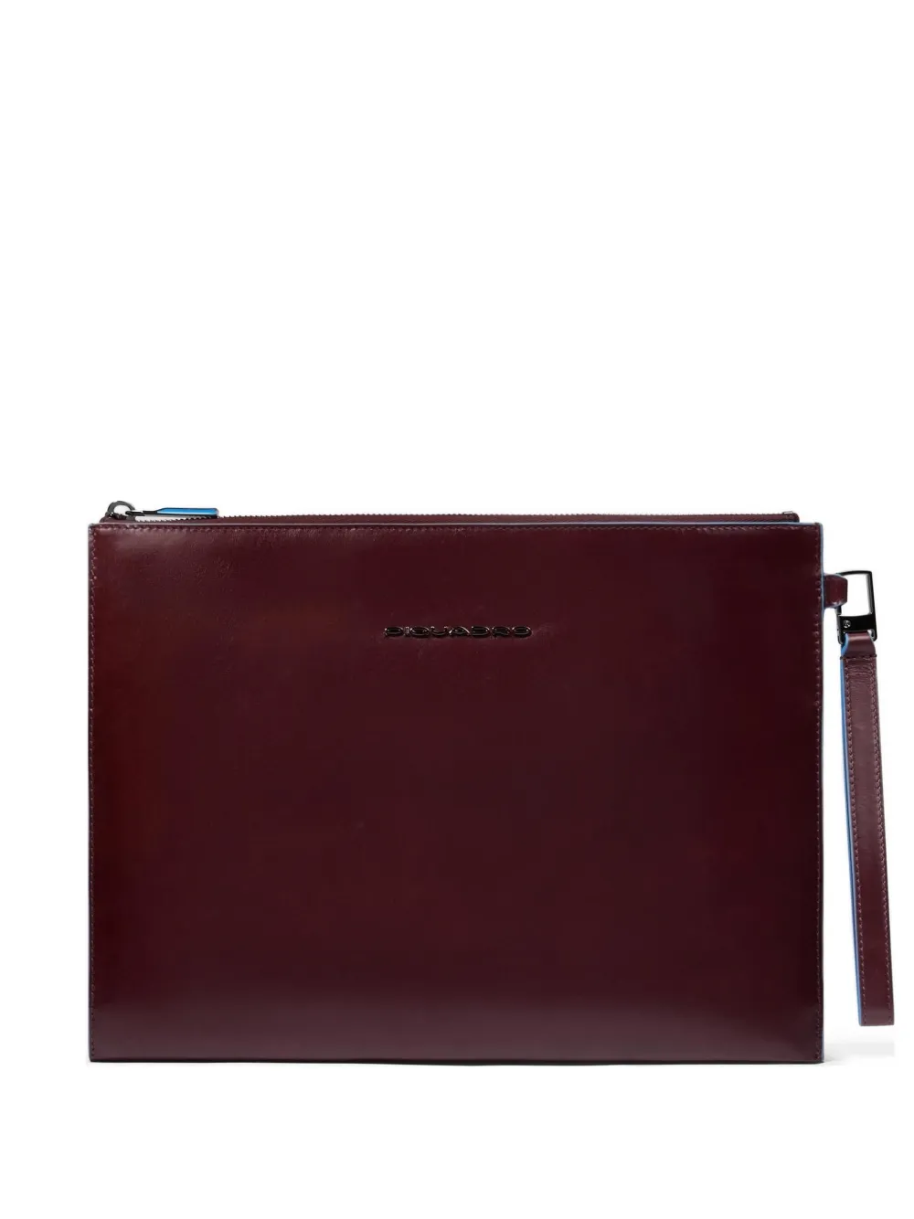 PIQUADRO zipped clutch bag - Brown