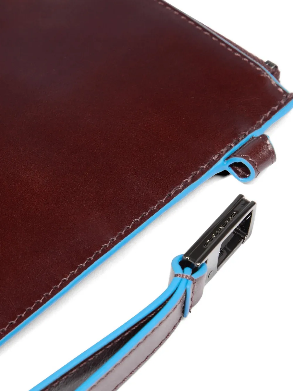 PIQUADRO Clutch met rits Bruin