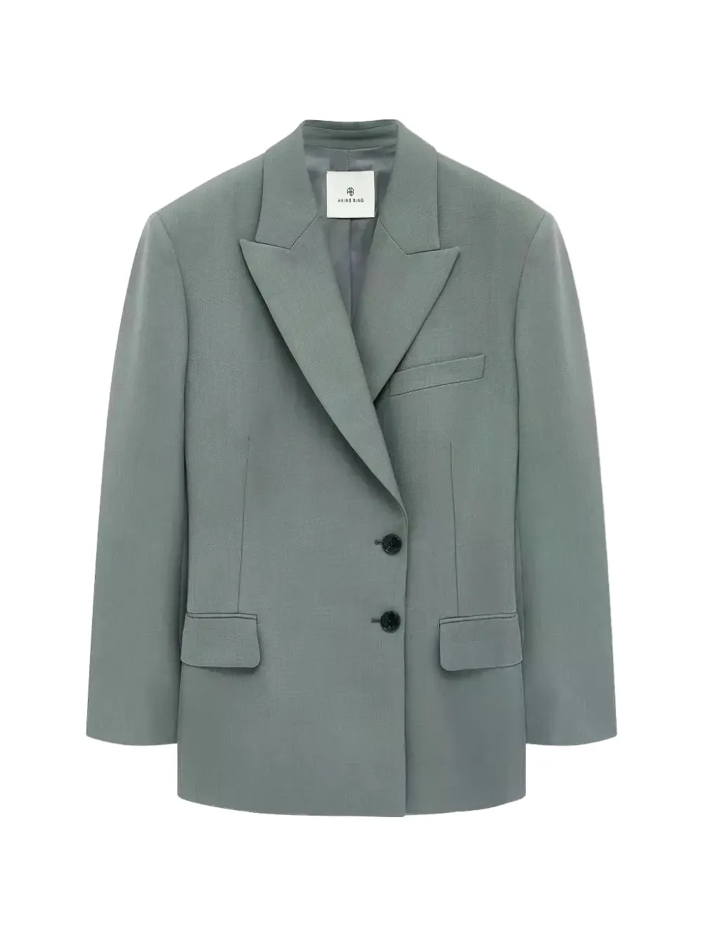 ANINE BING Aretha blazer met dubbele rij knopen Groen