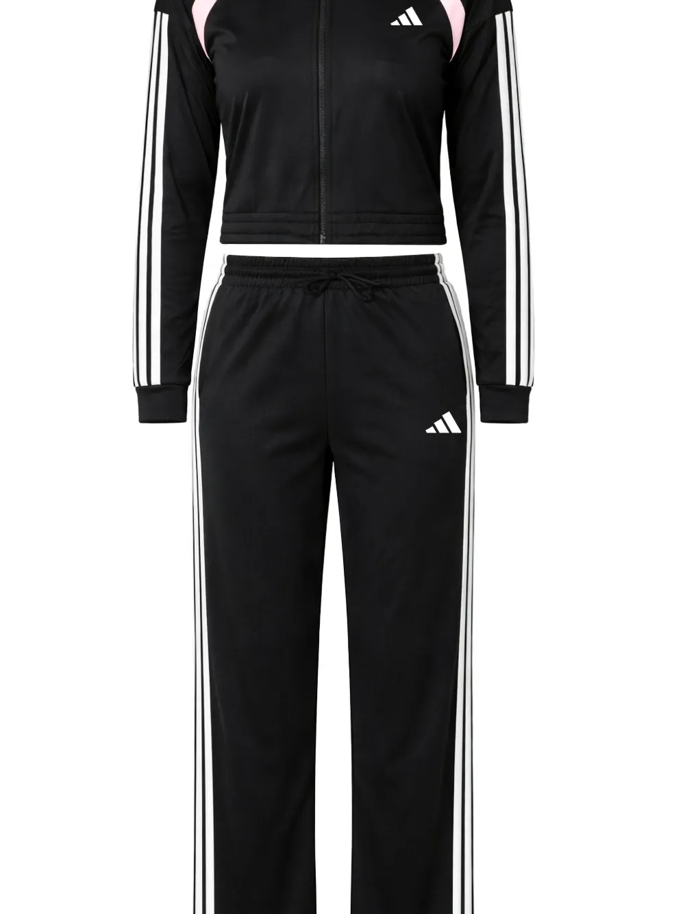 adidas Teamsport 3-Stripes trainingspak Zwart