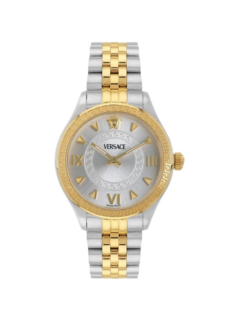 Versace round-face 35mm watch - Argento
