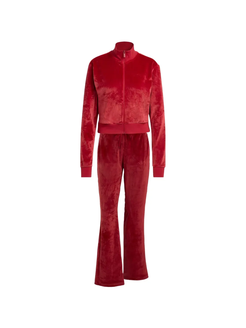 adidas velour tracksuit - Rosso