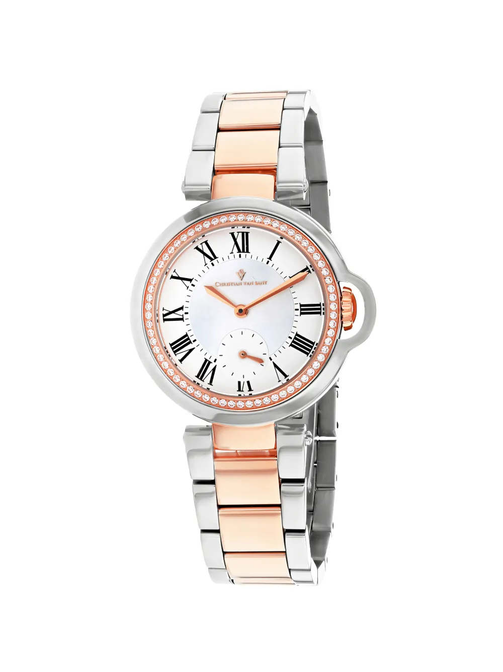 CHRISTIAN VAN SANT Cybele crystal-embellished 35mm watch - Bianco