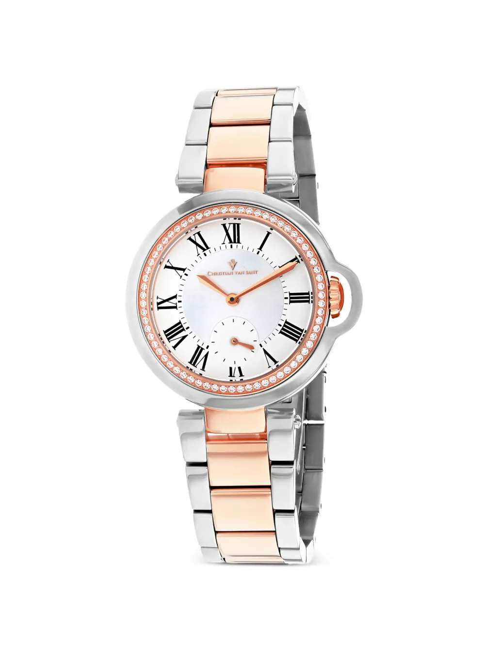 CHRISTIAN VAN SANT Cybele crystal-embellished 35mm watch - Bianco