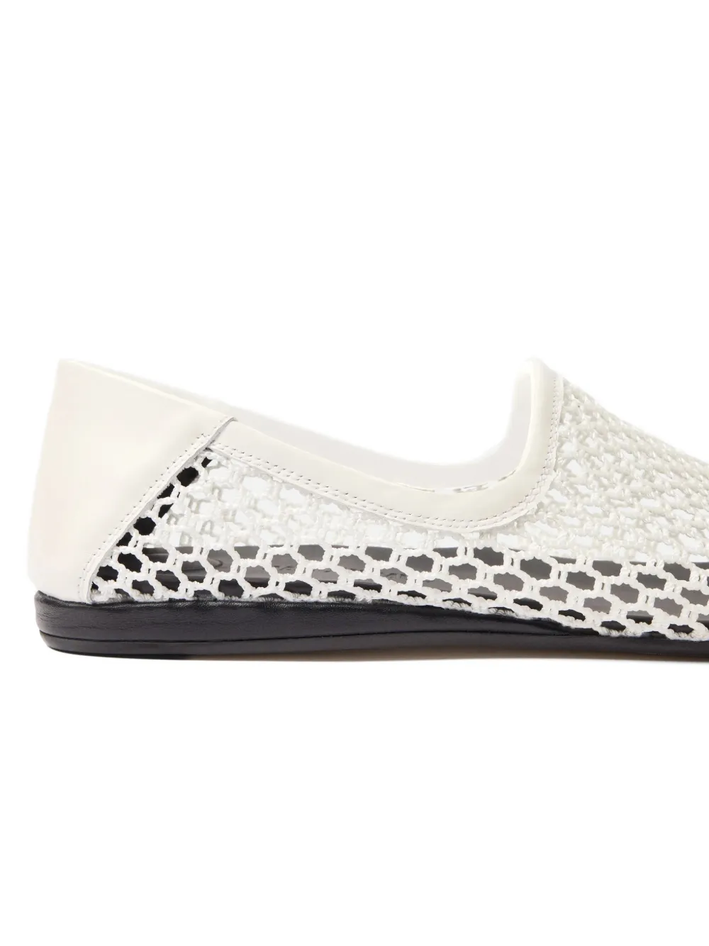 Jacquemus Les Pantoufles mesh loafers Wit