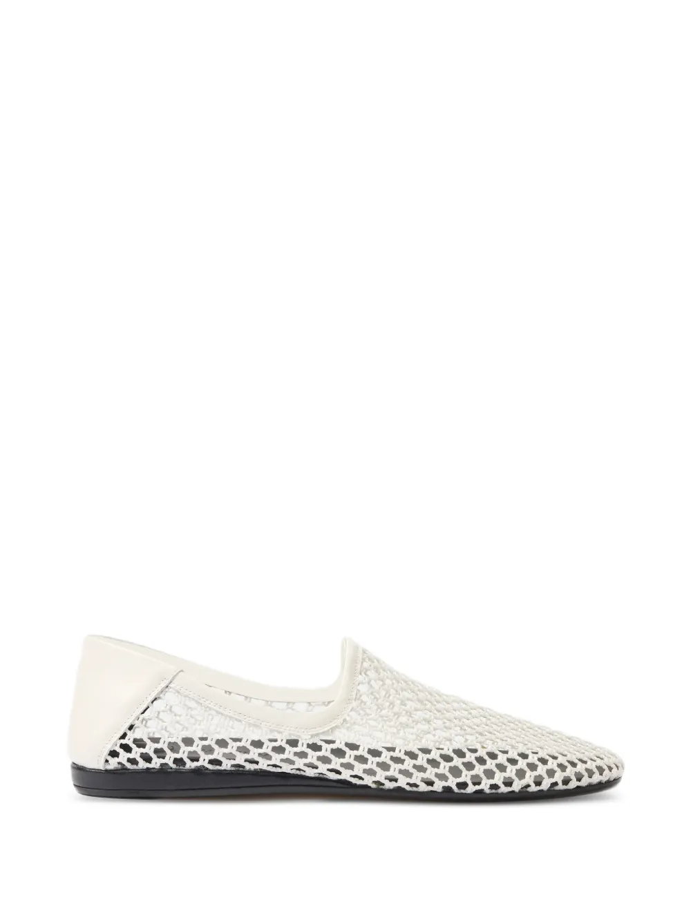 Jacquemus Les Pantoufles mesh loafers - Bianco