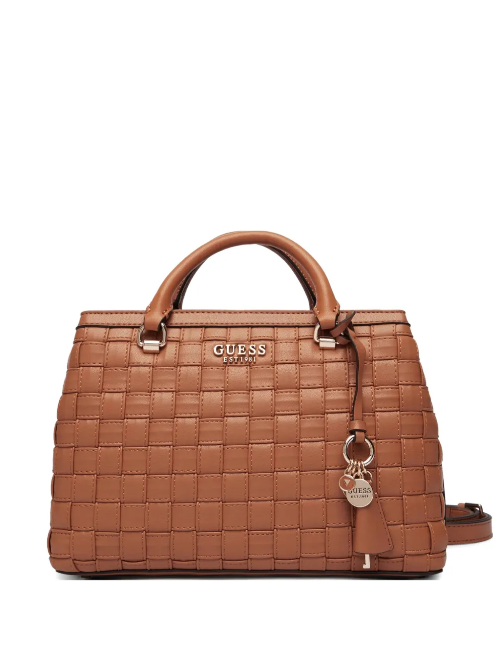 GUESS USA Sandy interwoven tote bag - Marrone