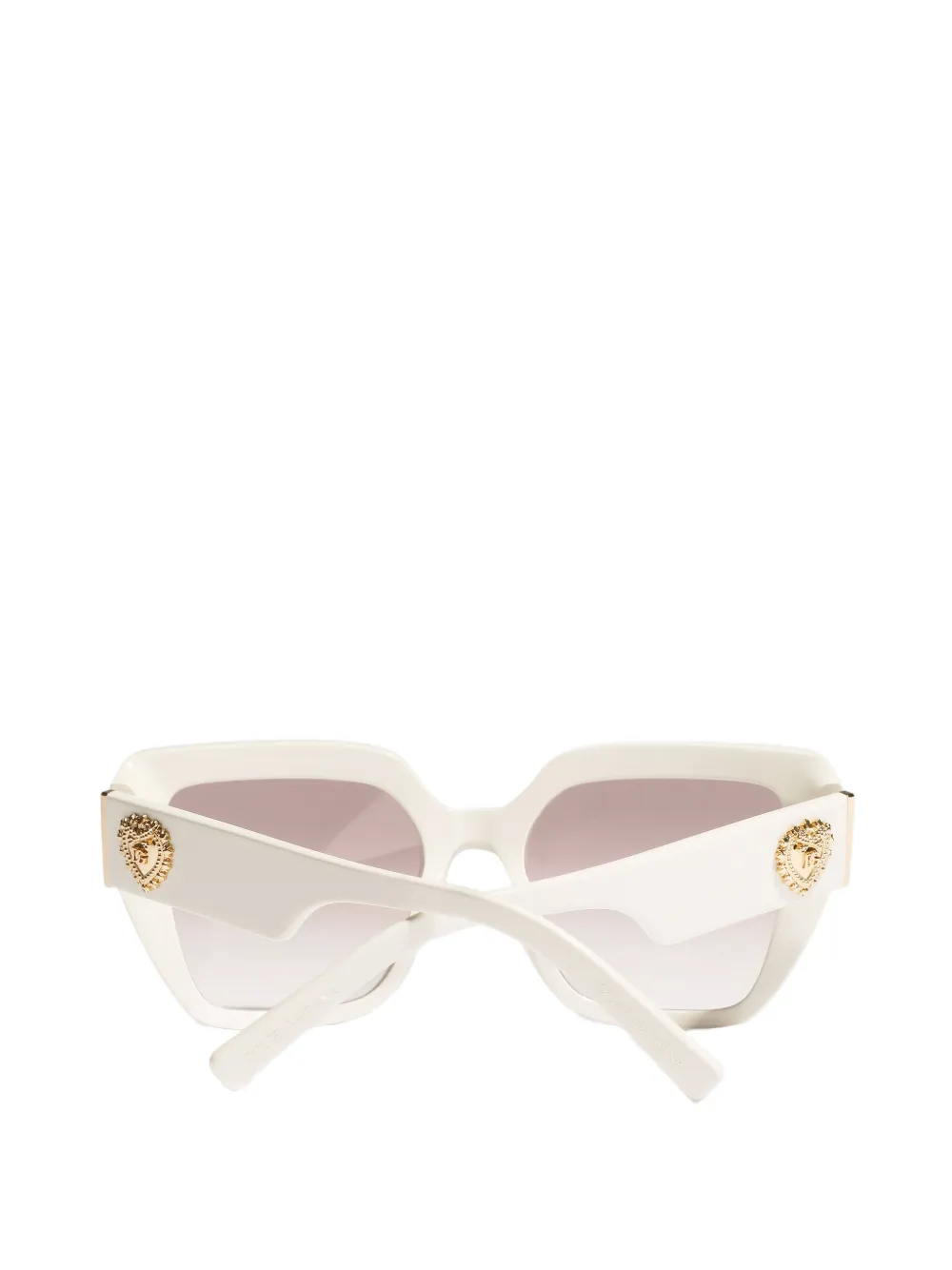 Dolce & Gabbana Eyewear Devotion zonnebril met vierkant montuur Wit