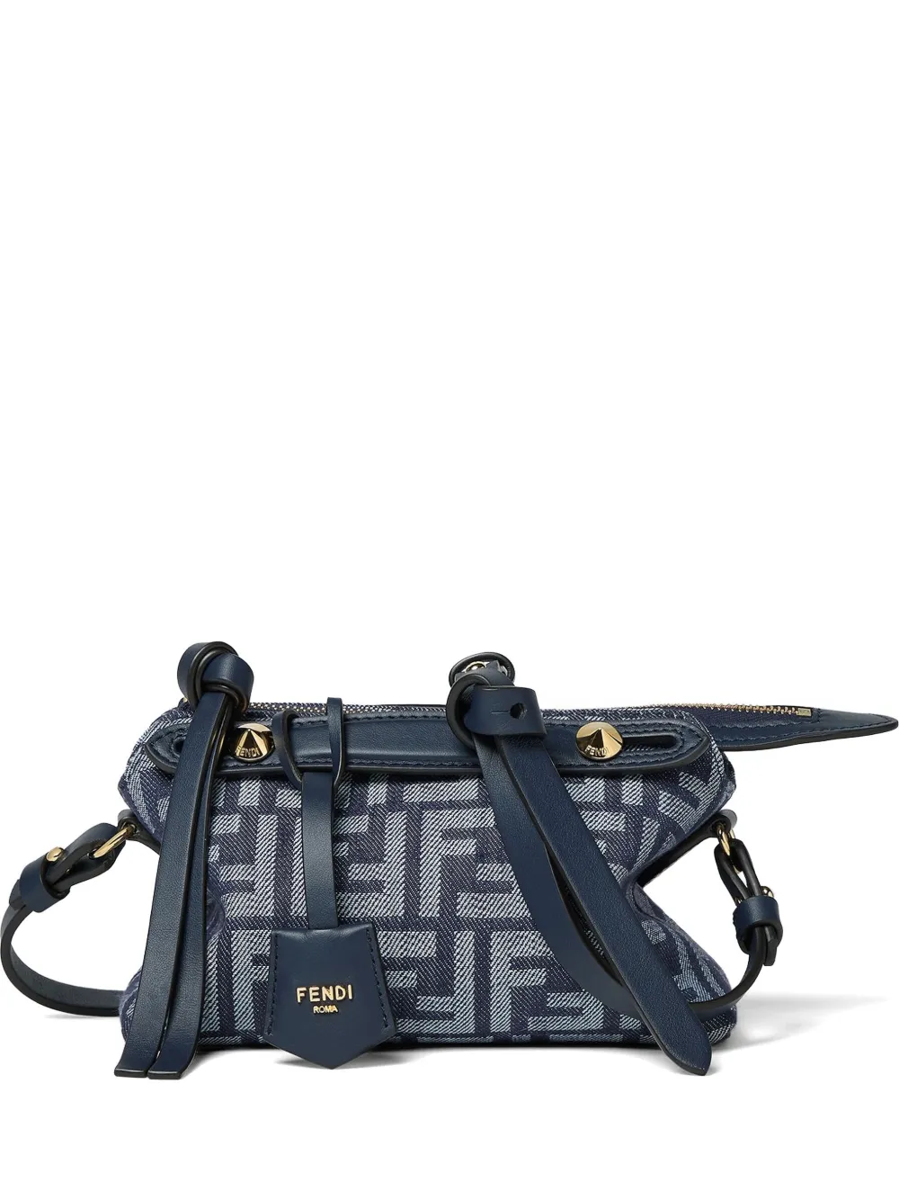 FENDI By The Way denim shoulder bag - Blu