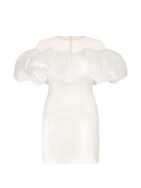 David Koma sequin-embellished ruffled dress