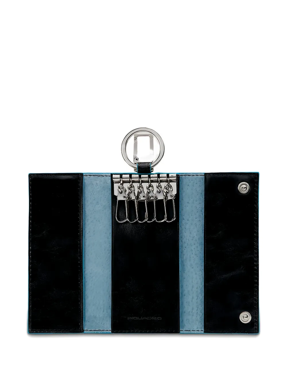 PIQUADRO Sleutelhanger met logo Zwart