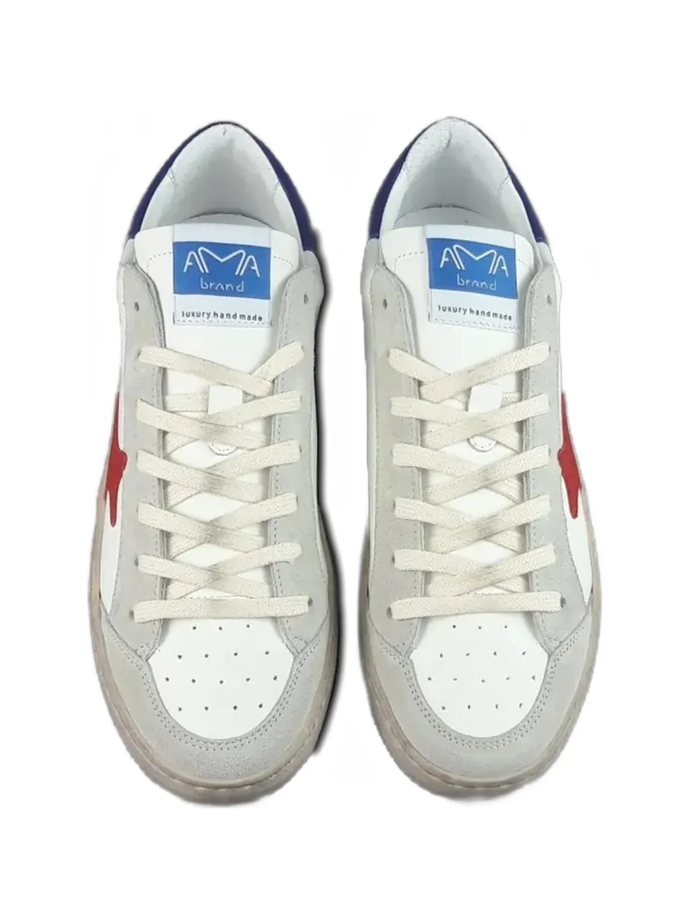 Ama Brand star-patch sneakers Wit
