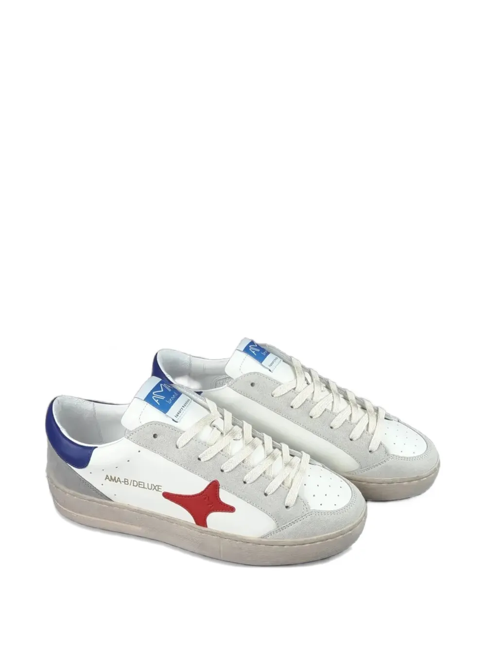 Ama Brand star-patch sneakers Wit