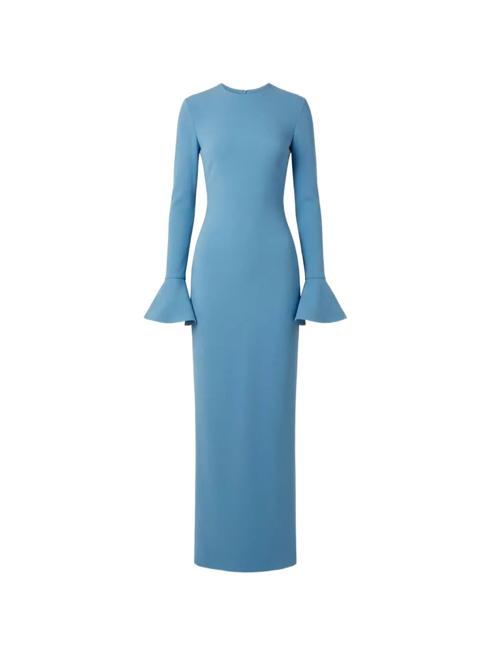 Solace London The Alicia maxi flared-cuff dress - Blu