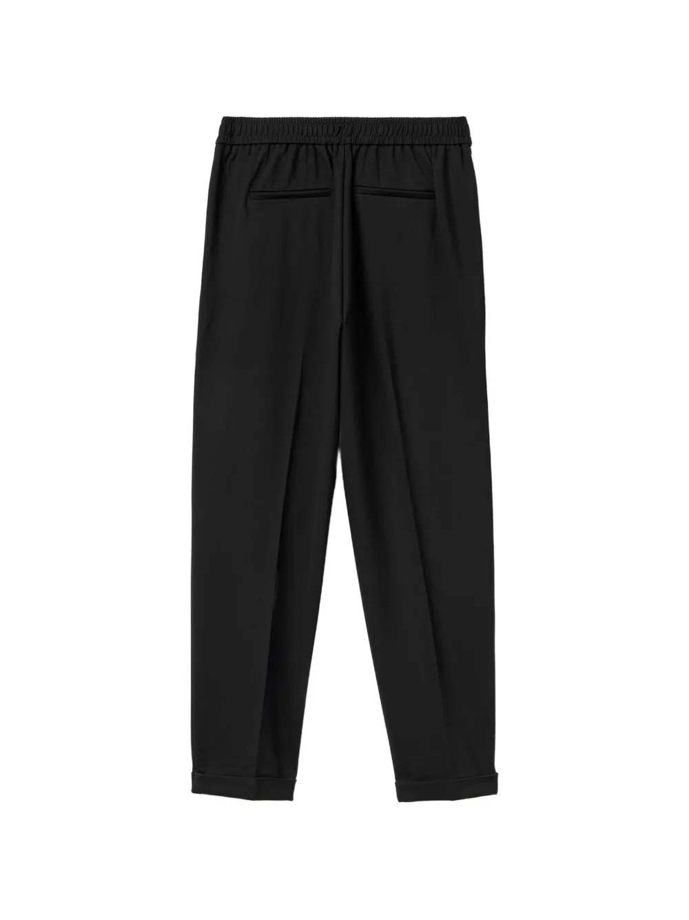 Benetton Broek met cuffs Zwart