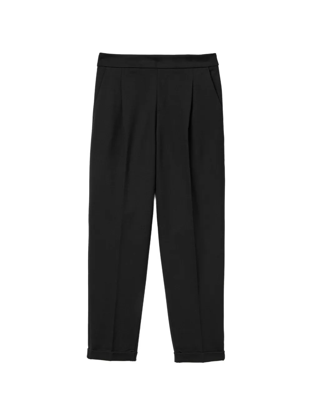 Benetton cuffed trousers - Nero