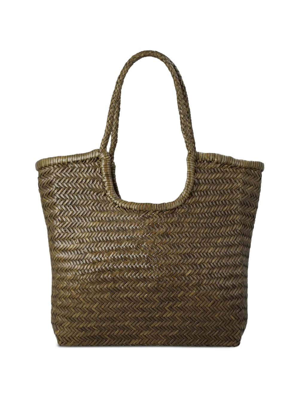 DRAGON DIFFUSION leather tote bag - Verde