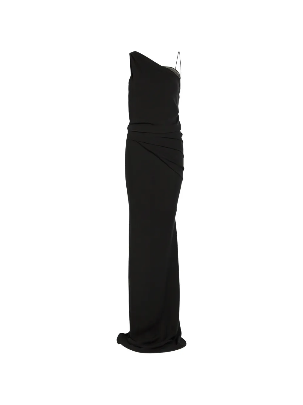 AARON ESH asymmetric-draped dress - Nero