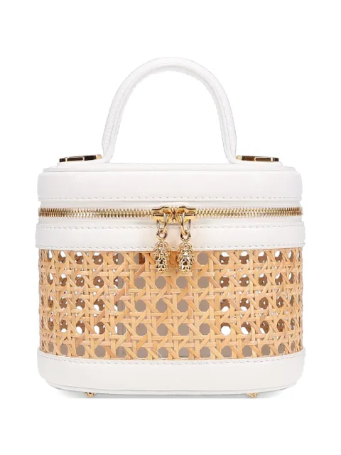 Tyler Ellis Victoria wicker-panel tote bag