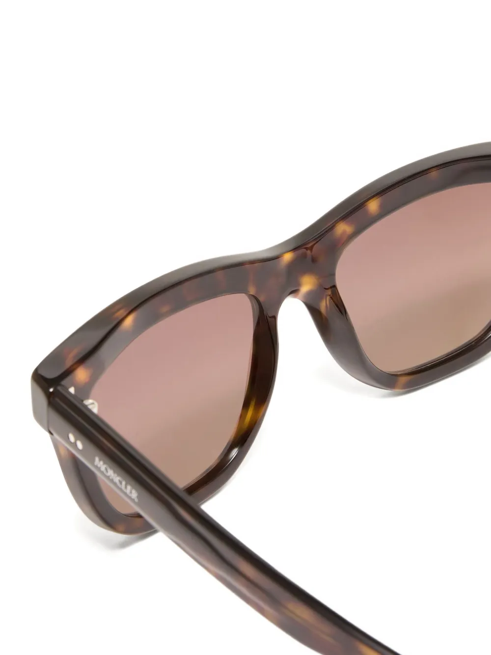 Moncler Eyewear Bronzz zonnebril met schildpadschild-design Bruin