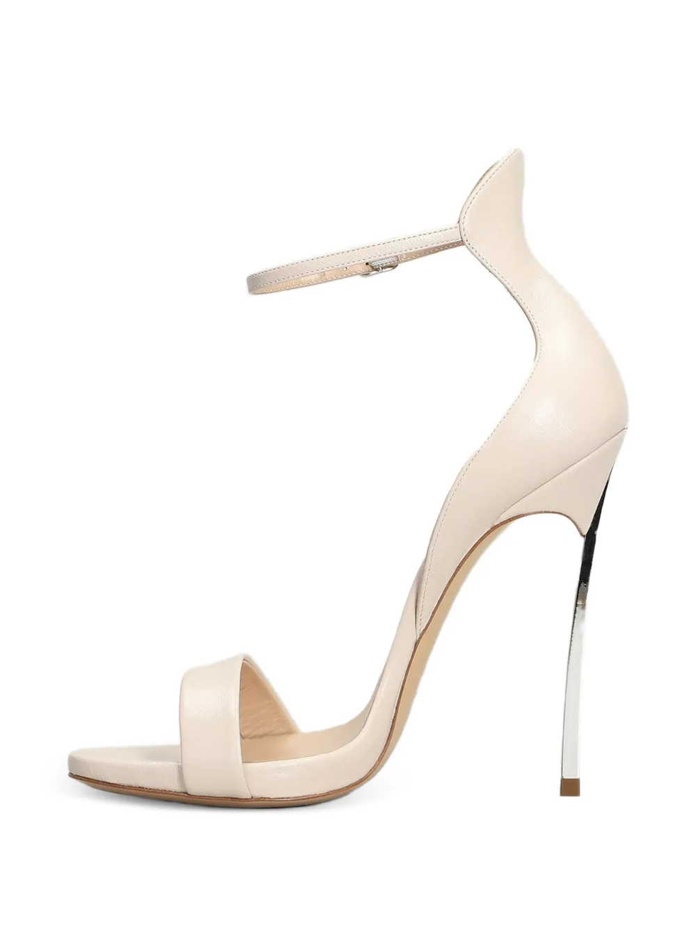 Casadei Blade leather sandals Beige