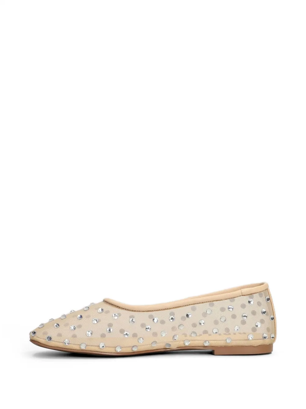 Bibi Lou crystal-embellished ballet flats Beige