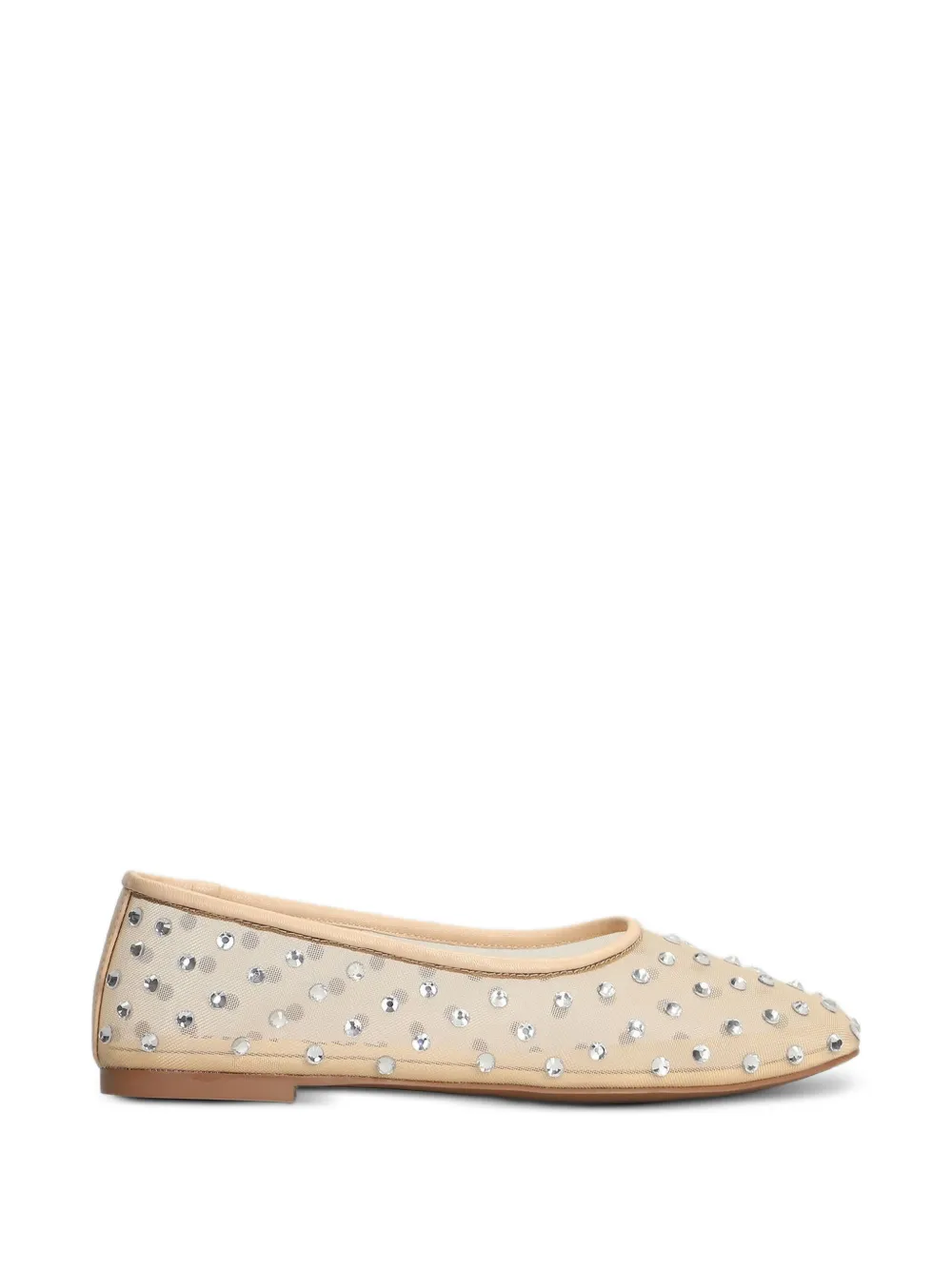Bibi Lou crystal-embellished ballet flats - Toni neutri