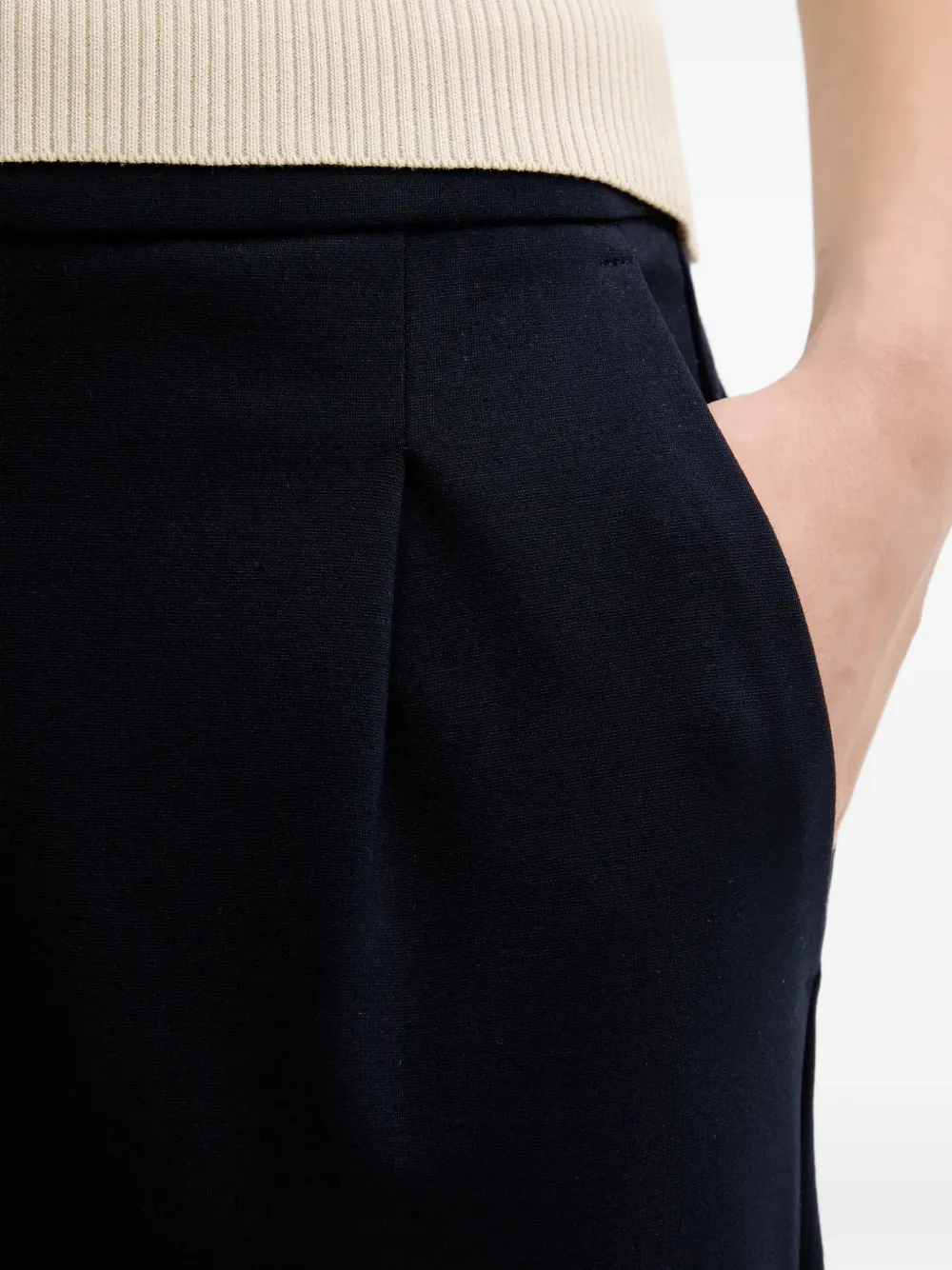 Benetton Geplooide pantalon Blauw