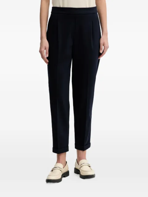 Benetton pleated roll-up trousers