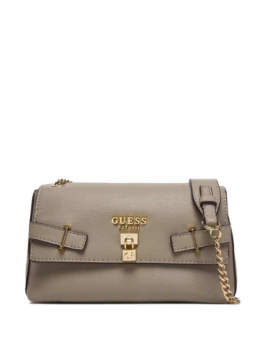 GUESS USA Yesba padlock-embellished satchel bag - Toni neutri