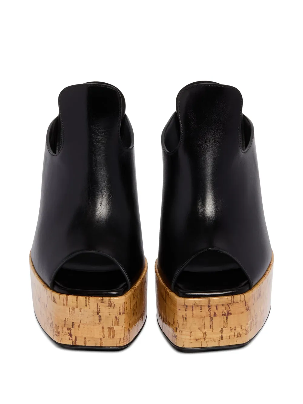 The Attico Irmelin platform sandals Zwart