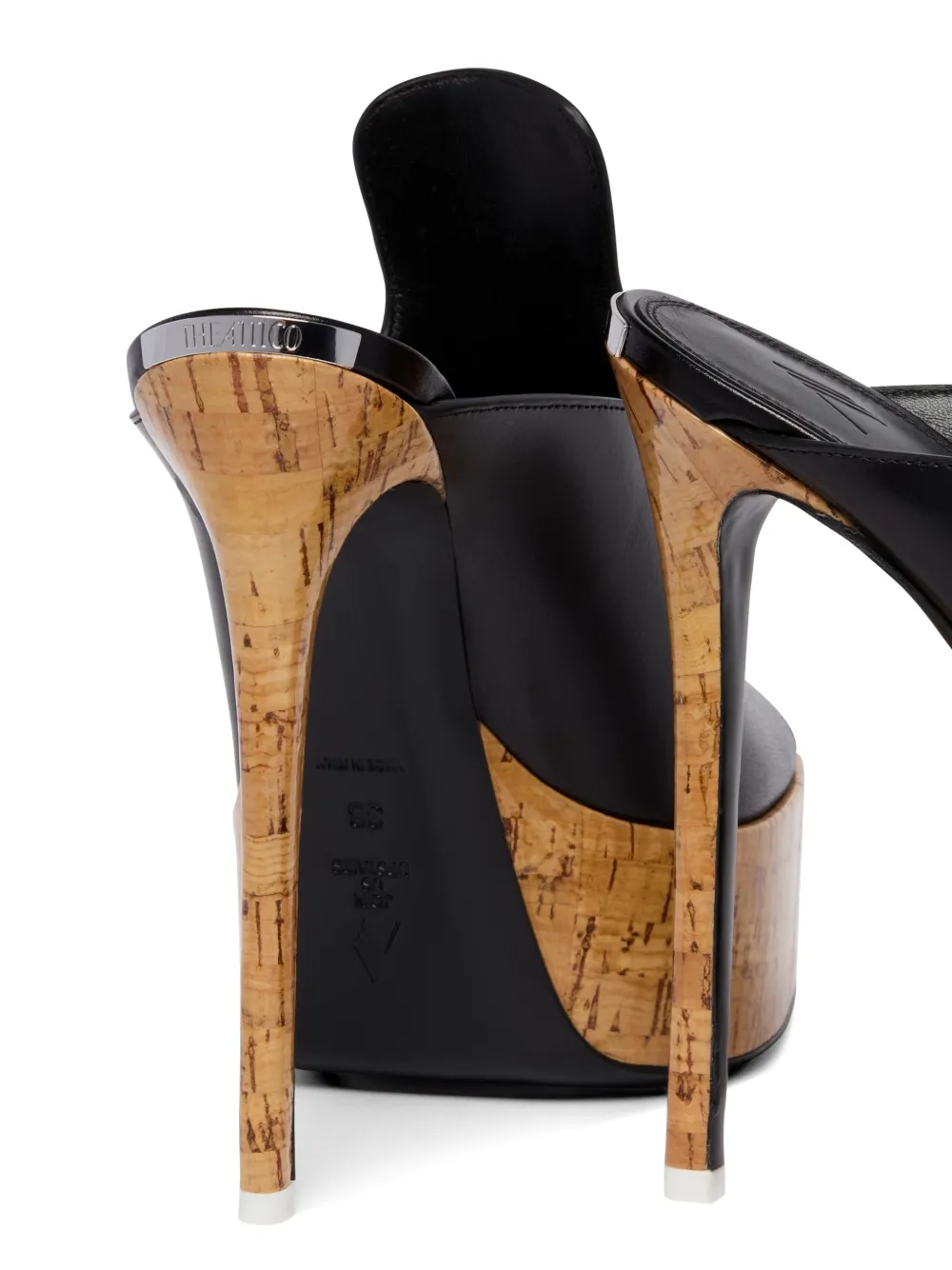 The Attico Irmelin platform sandals Zwart