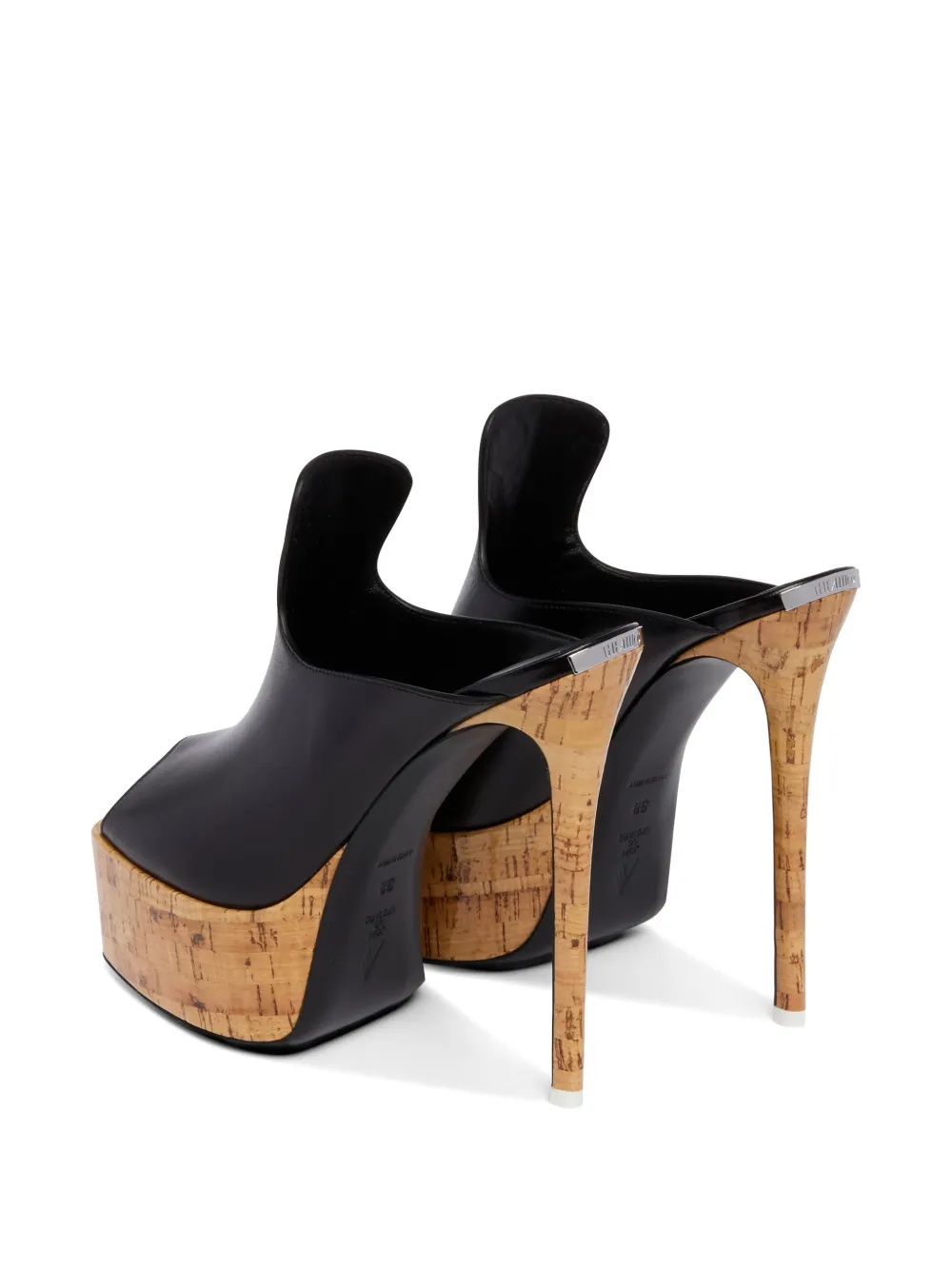 The Attico Irmelin platform sandals Zwart