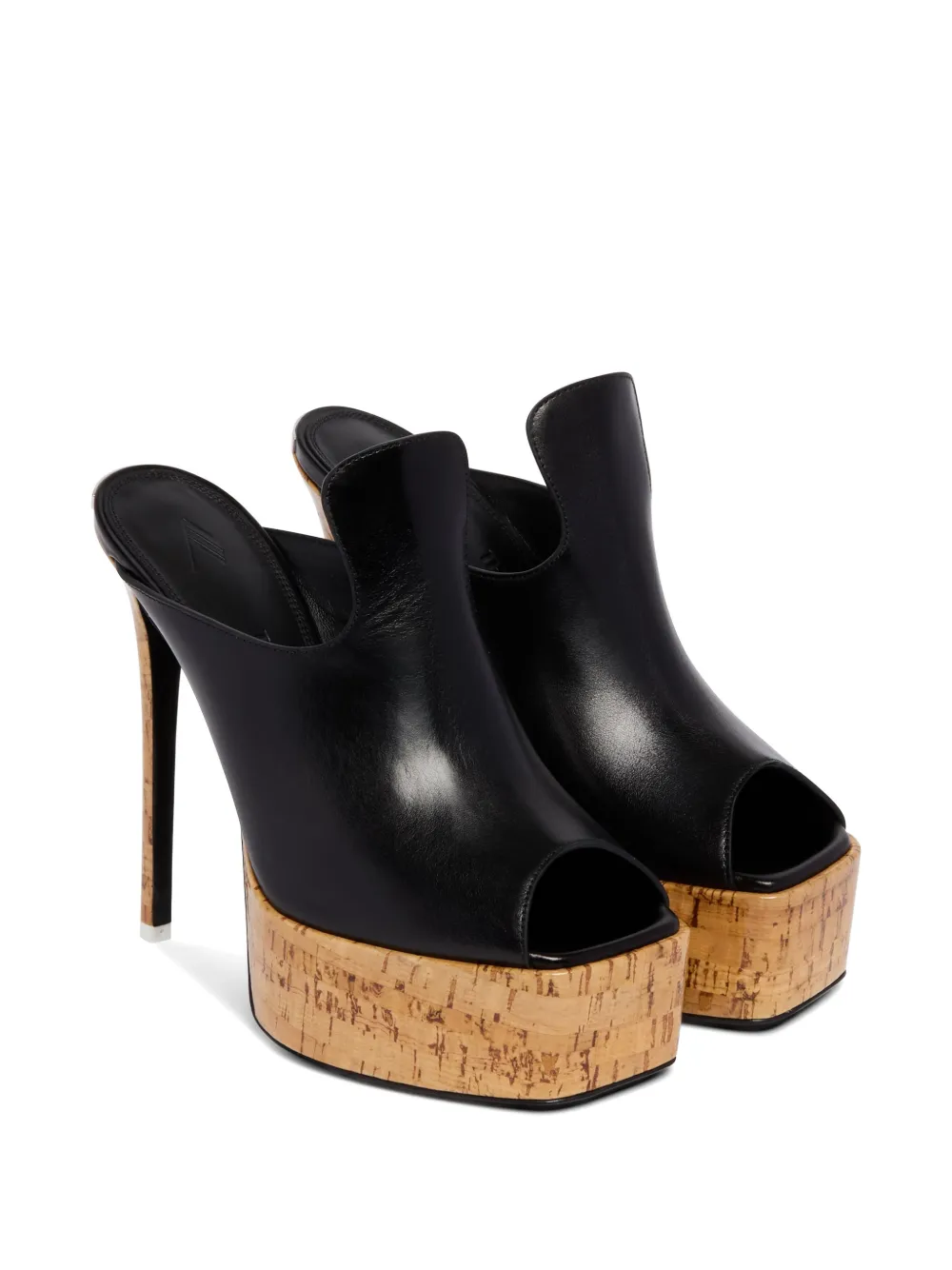 The Attico Irmelin platform sandals Zwart