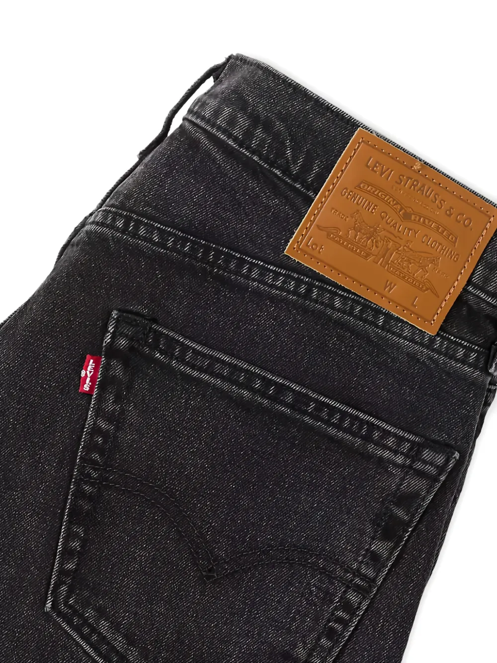 Levi's 502 jeans met toelopende pijpen Zwart