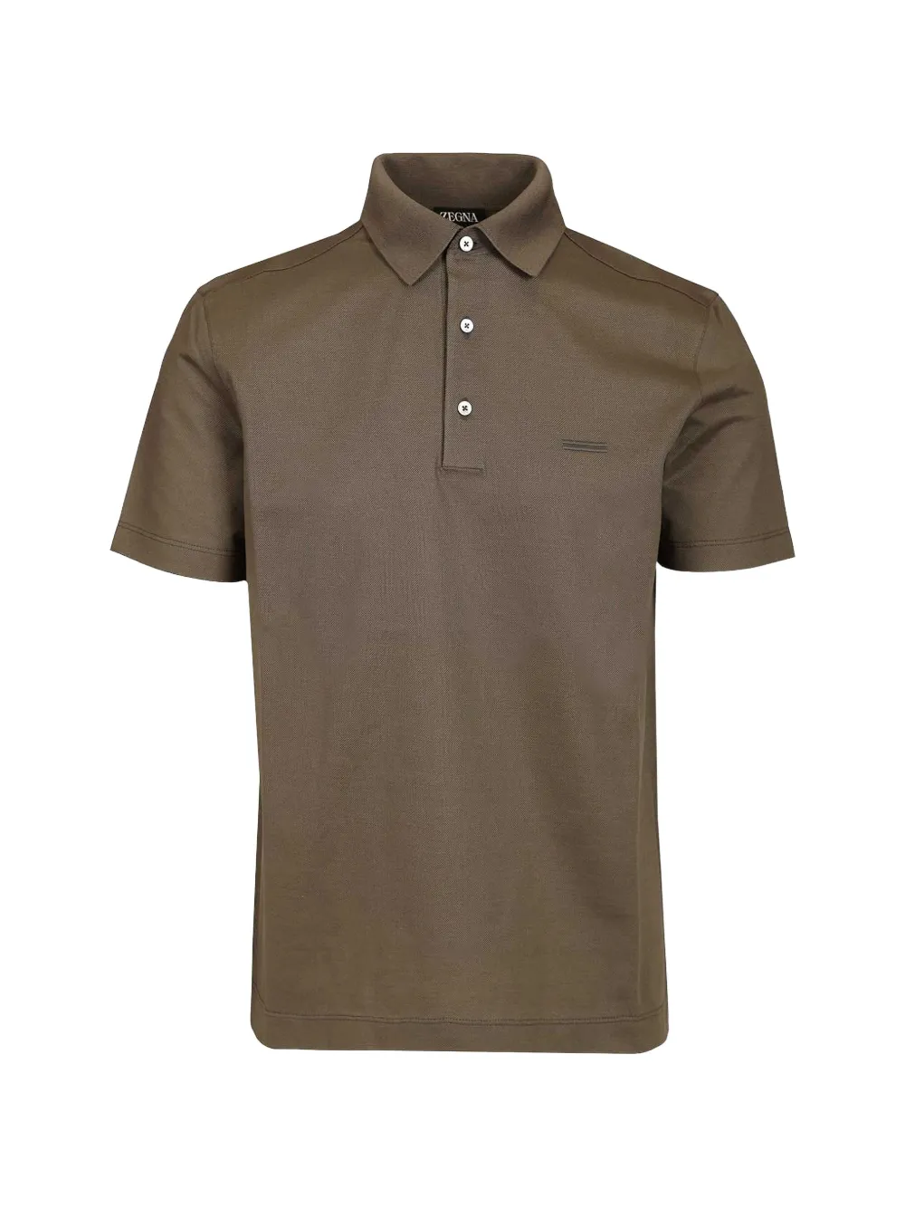 Zegna cotton polo shirt - Marrone