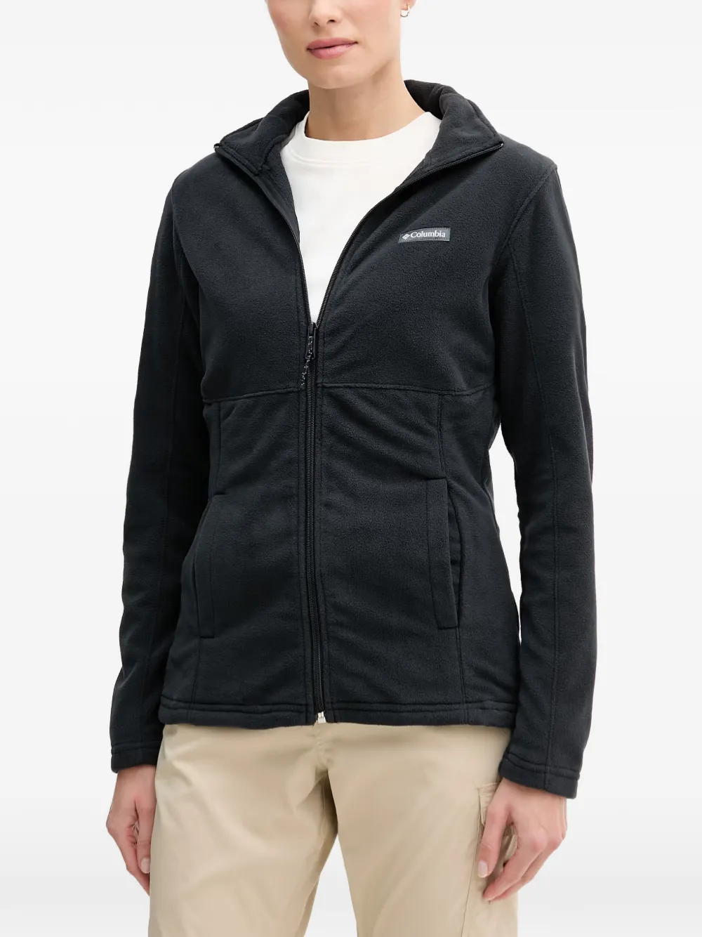 Columbia zip collar fleece sweatshirt - Nero