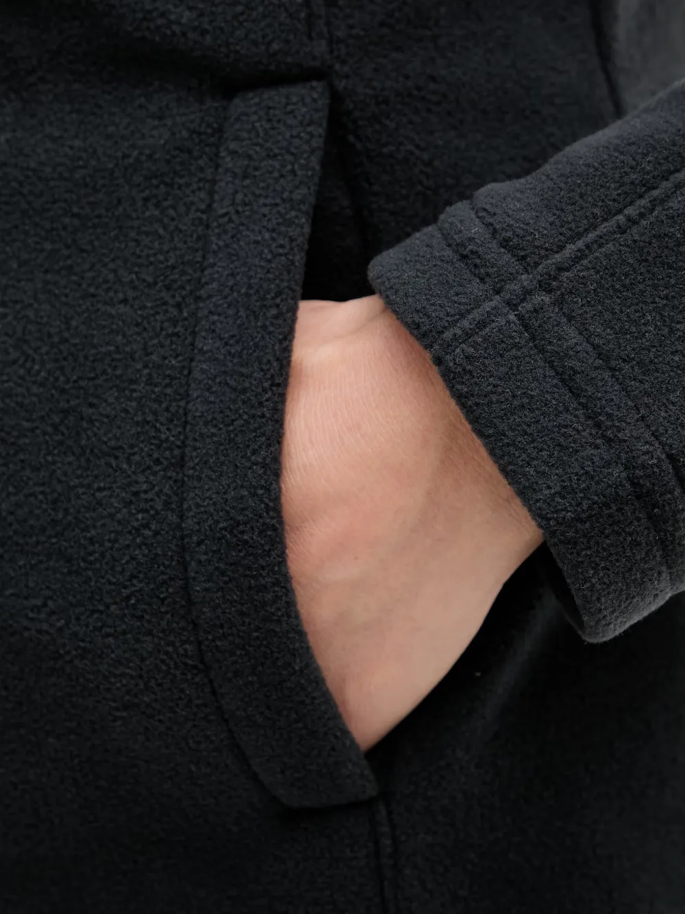 Columbia Fleece sweater met rits Zwart