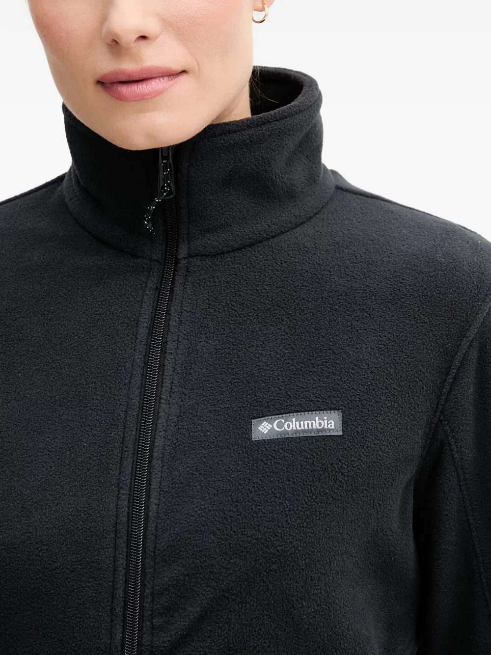 Columbia Fleece sweater met rits Zwart