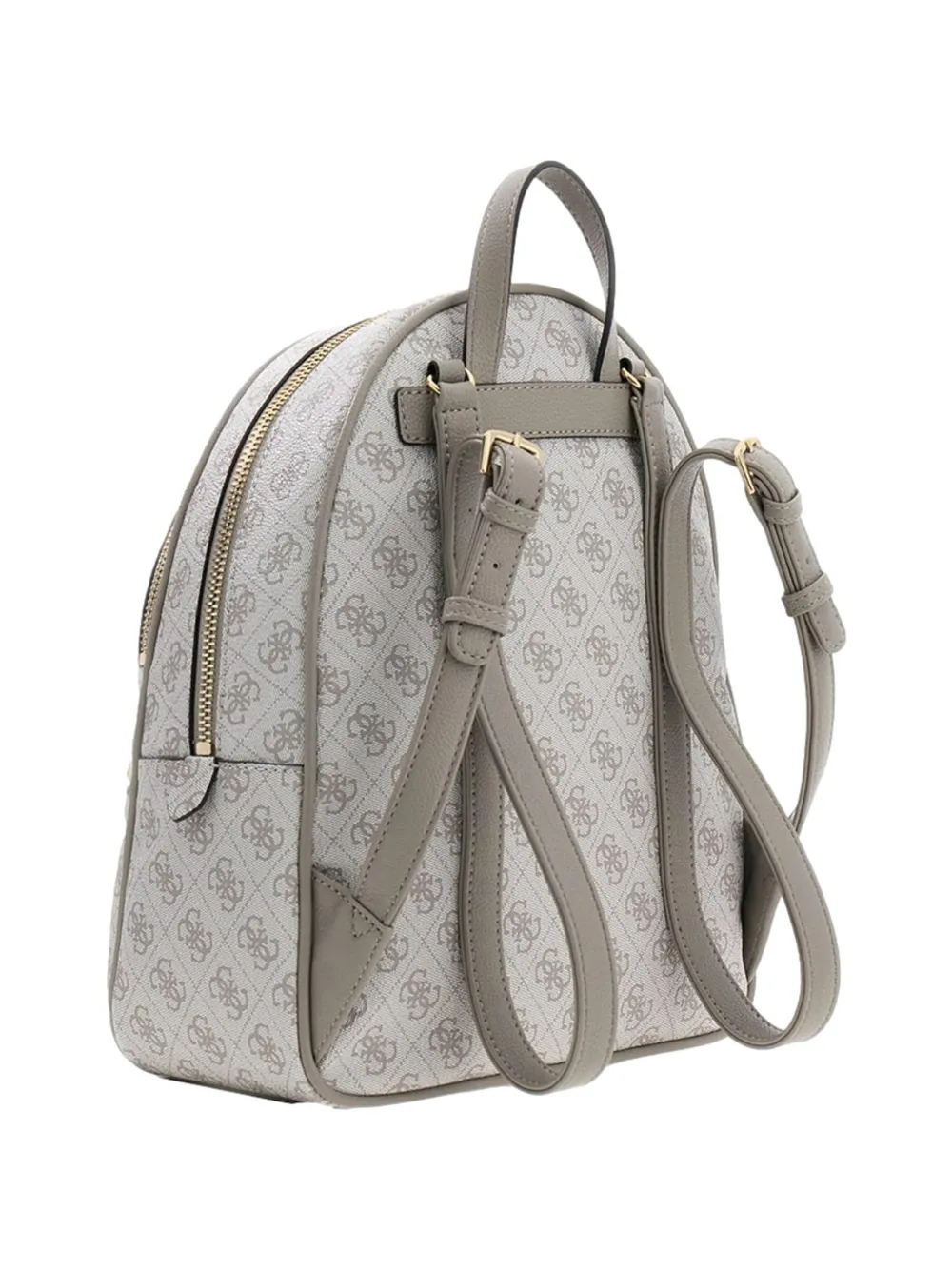 Guess Usa Pattern Zip Backpack In Gray